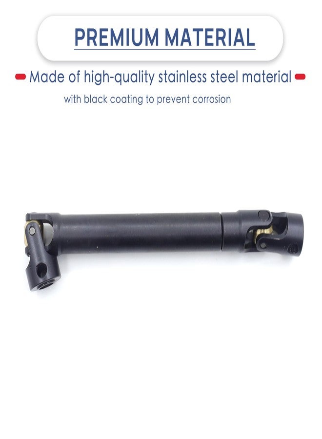 HOPLEX Stainless Steel Driveshaft with Black Coating Heavy-Duty Drive Shaft for TRX4 Axial SCX10 90046 AXI03007 Redcat Gen 8 RC 1/10 Crawler Car Upgrade Accessories(105-145MM) - Image 3